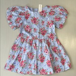 Janie and Jack Floral Bubble Sleeve Dress